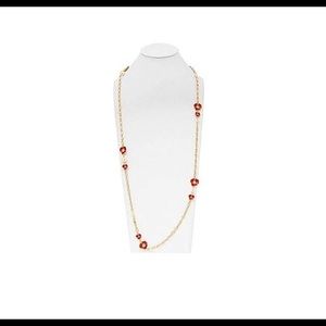 New TORY BURCH Fleur Rosary Necklace